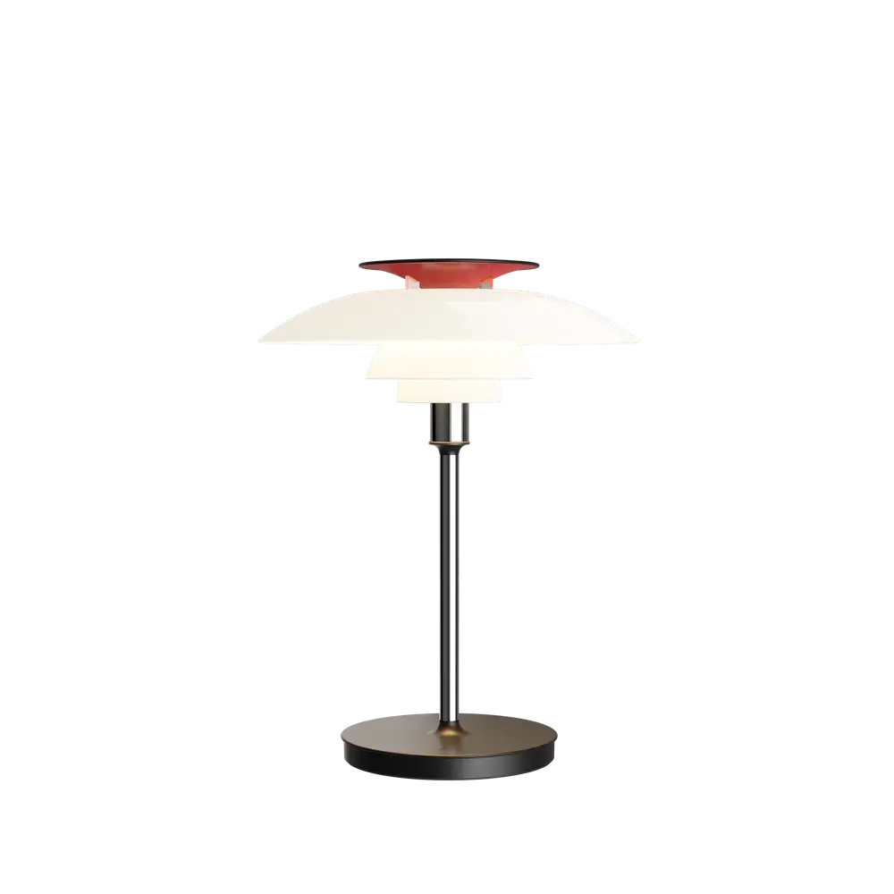 Louis Poulsen PH 80 portable table lamp opal white/high luster chrome plated - 5744172325 Louis Poulsen PH 80 portable table lamp opal white/high luster chrome plated - 5744172325