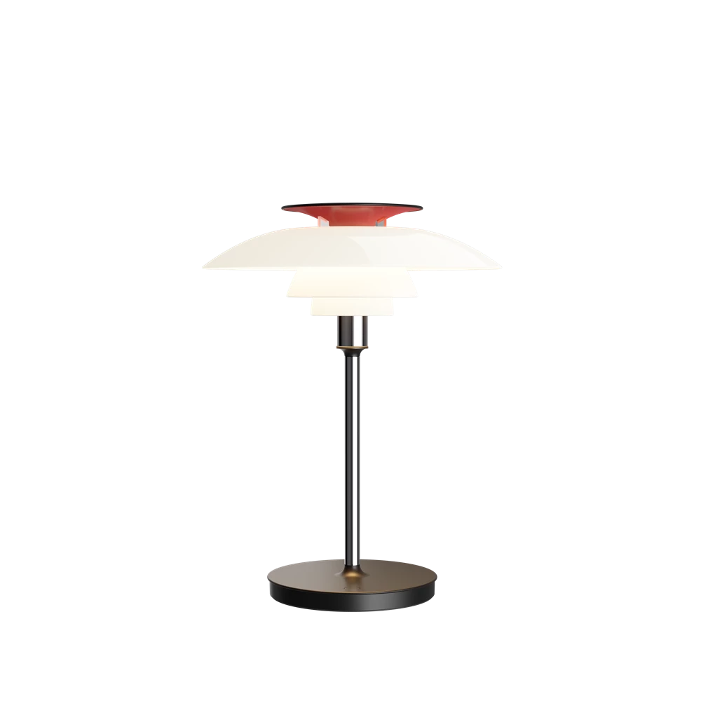 Louis Poulsen PH 80 portable tafellamp opal white/high lustre chrome plated - 5744172325