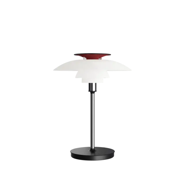 Louis Poulsen PH 80 portabel bordslampa opalvit/högglansförkromad - 5744172325