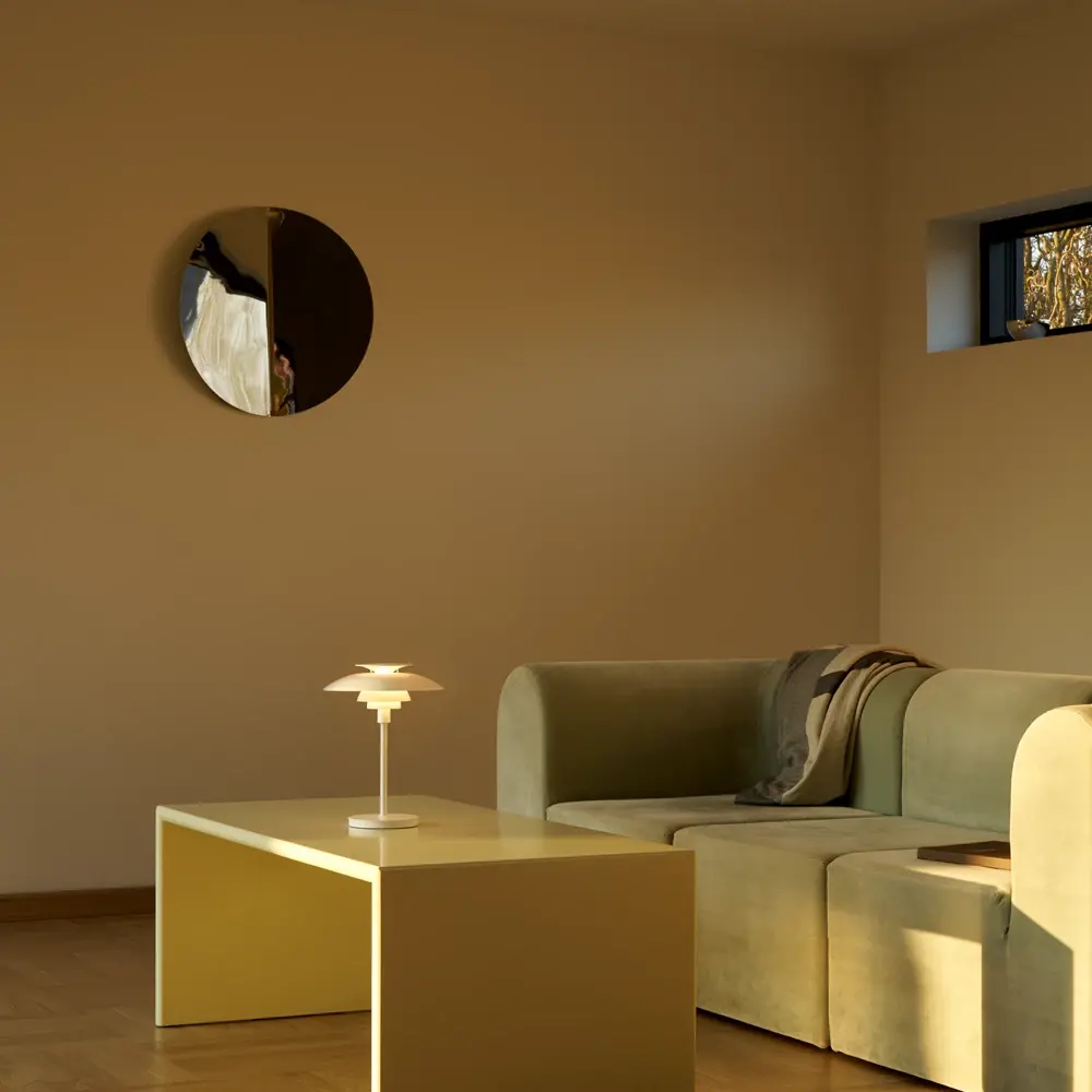 Louis Poulsen Lampada da tavolo portatile PH 80 bianco opale/bianco - 5744172338 Louis Poulsen Lampada da tavolo portatile PH 80 bianco opale/bianco - 5744172338