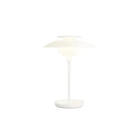 Louis Poulsen PH 80 bærbar bordlampe opal hvit/hvit