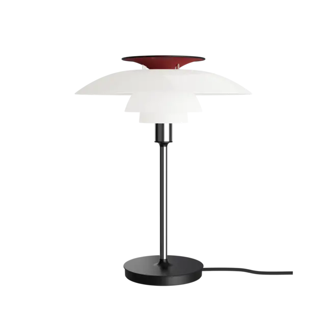 Louis Poulsen PH 80 bordslampa opalvit/högglansförkromad - 5714693035786