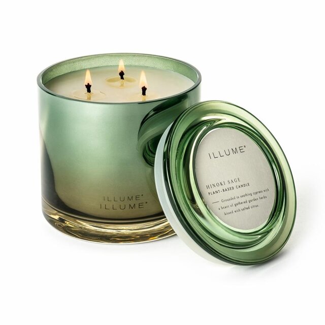 Illume Bougie de déclaration Hinoki Sage verte - 4626100300