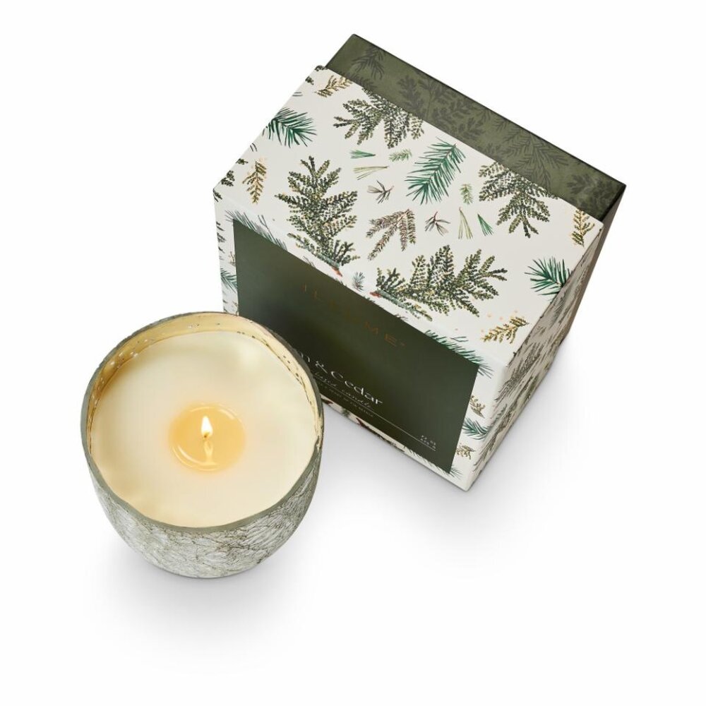 Illume Balsam & cedar crackle candle green - 4628407200