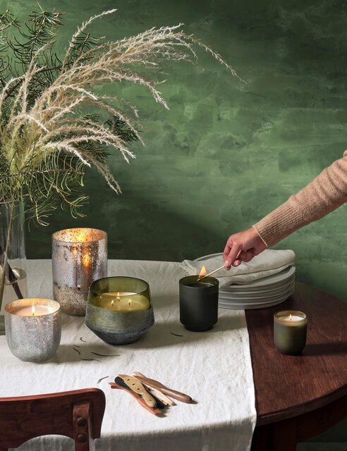 Illume Balsam & cedar crackle candle green - 4628407200