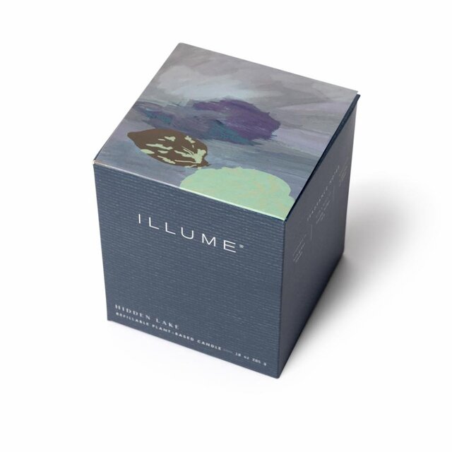 Illume Hidden lake box kaars blauw - 4537500200