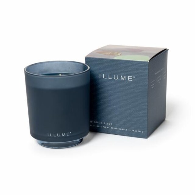 Illume Hidden lake box kaars blauw - 4537500200