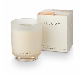 Illume Treibholz-Boxkerze weiß