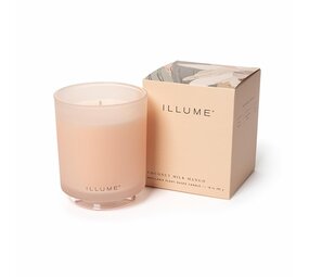 Illume Coconut milk mango box candle pink