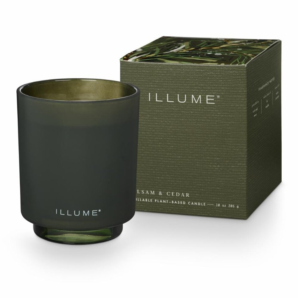 Illume Balsam & cedar box kaars groen - 4537507200 Illume Balsam & cedar box kaars groen - 4537507200