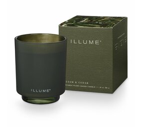 Illume Balsam & cedar box kaars groen Illume Balsam & cedar box kaars groen