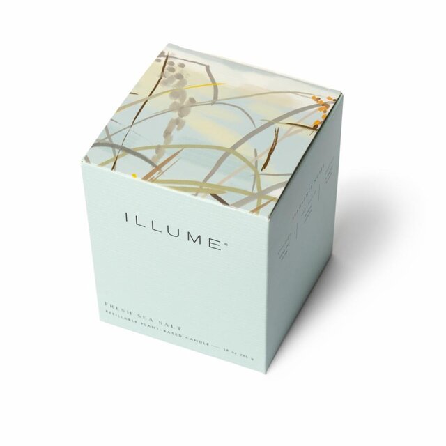 Illume Fresh sea salt box kaars blauw - 4537534100