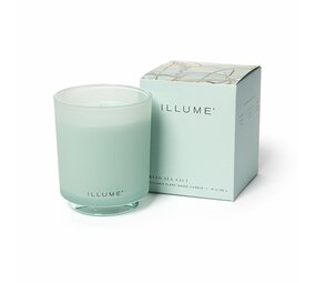 Illume Fresh sea salt box kaars blauw
