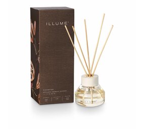 Illume Woodfire scent diffuser brown