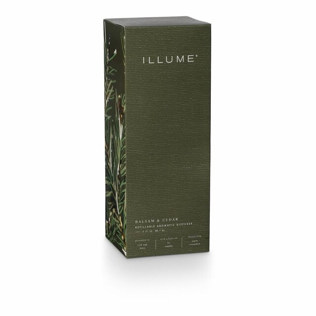 Illume Balsam & cedar scent diffuser groen - 4536307200