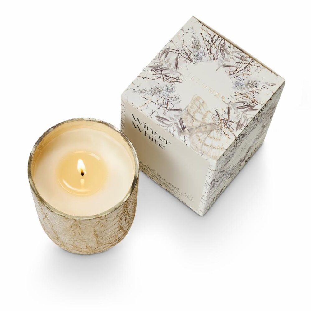 Illume Winter white crackle candle - 4628033300 Illume Winter white crackle candle - 4628033300