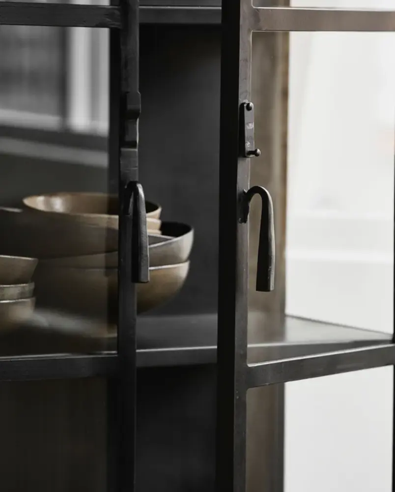 Nordal Phoenix kast met 2 deuren small - zwart Nordal Phoenix kast met 2 deuren small - zwart