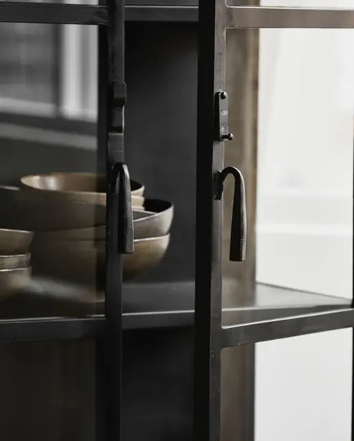 Nordal Phoenix cupboard with 2 doors small - black