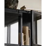 Nordal Phoenix cupboard with 2 doors small - black