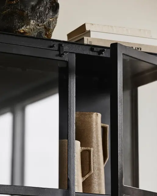 Nordal Phoenix Schrank mit 2 Türen klein - schwarz Nordal Phoenix Schrank mit 2 Türen klein - schwarz