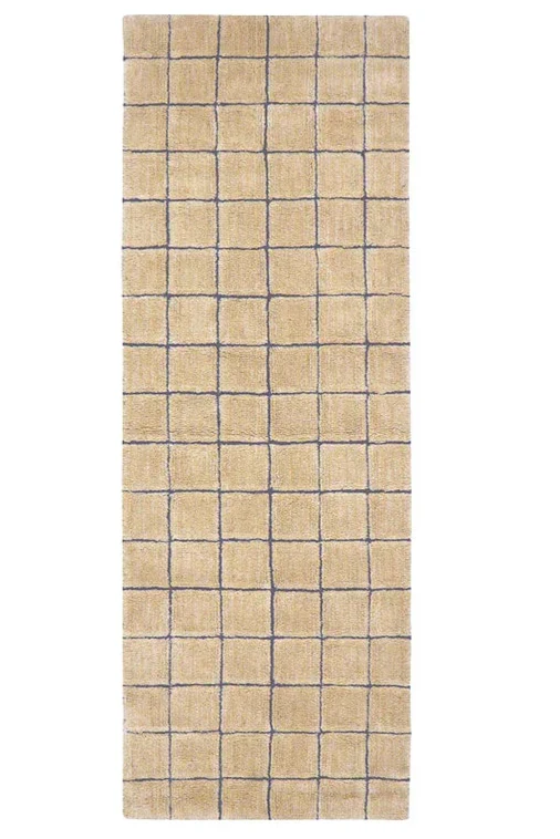 Lorena Canals Mosaic vloerkleed wol amber 80x230cm