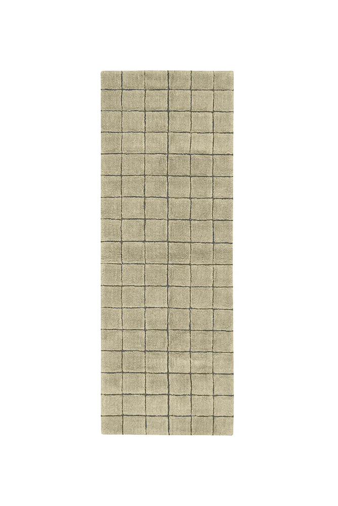 Lorena Canals Mosaic vloerkleed wol mos 80x230cm