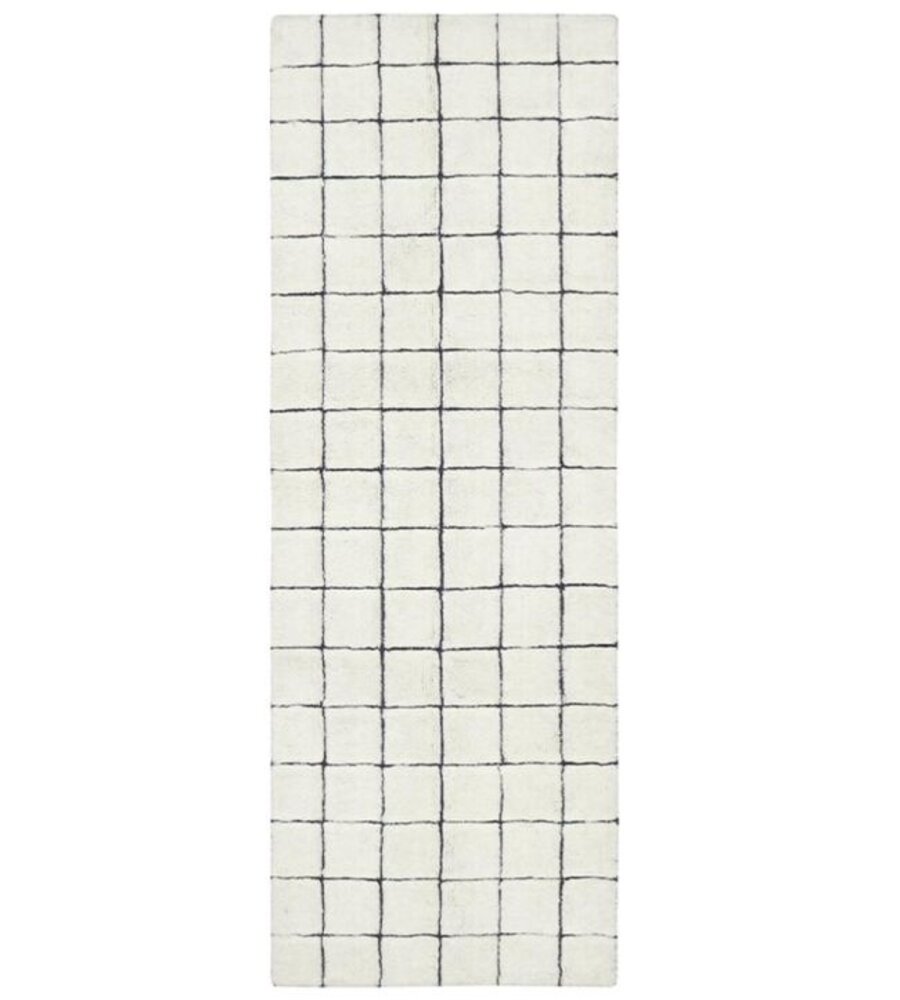 Lorena Canals Tapis mosaïque en laine naturelle 80x230cm