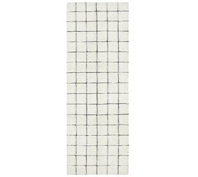 Lorena Canals Mosaic wool rug natural 80x230cm Lorena Canals Mosaic wool rug natural 80x230cm