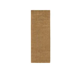 Lorena Canals Tapis en laine mosaïque ocre 80x230cm Lorena Canals Tapis en laine mosaïque ocre 80x230cm
