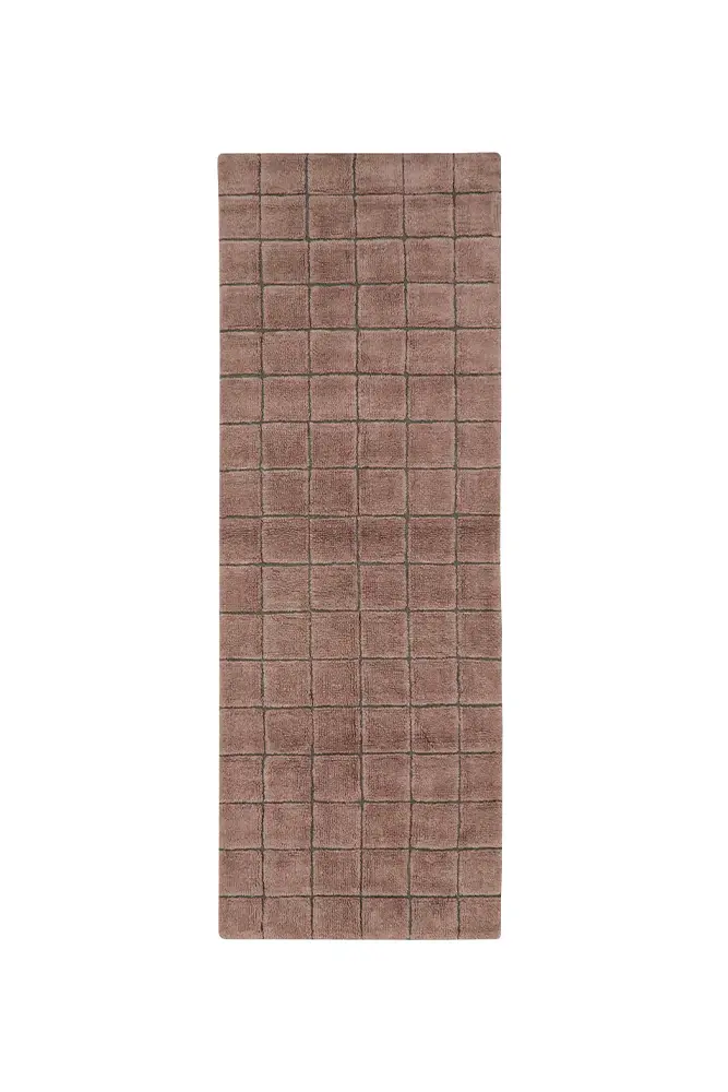 Lorena Canals Mosaic wool quartz rug 80x230cm Lorena Canals Mosaic wool quartz rug 80x230cm