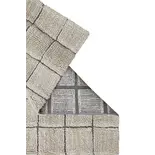 Lorena Canals Mosaikmatta i ullsandsten 80x230cm Lorena Canals Mosaikmatta i ullsandsten 80x230cm