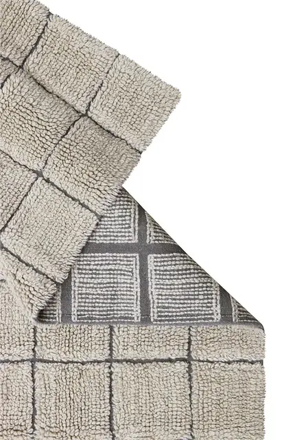 Lorena Canals Mosaic vloerkleed wol sandstone 80x230cm Lorena Canals Mosaic vloerkleed wol sandstone 80x230cm