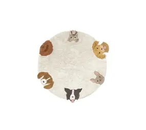 Lorena Canals Dogs vloerkleed Ø140cm Lorena Canals Dogs vloerkleed Ø140cm