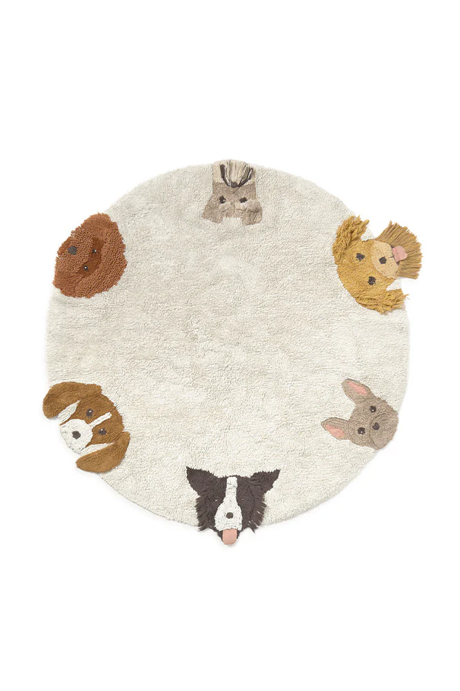 Lorena Canals Dogs vloerkleed Ø140cm