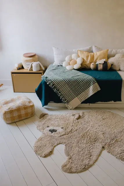 Lorena Canals Alfombra con forma de oso de 120x122 cm Lorena Canals Alfombra con forma de oso de 120x122 cm