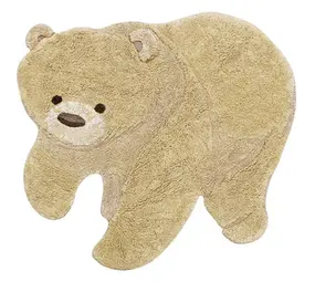 Lorena Canals Tappeto con motivo orso 120x122cm Lorena Canals Tappeto con motivo orso 120x122cm