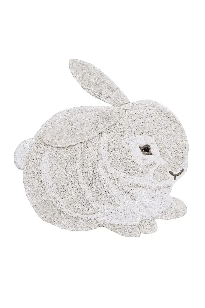Lorena Canals Bunny Animal vloerkleed 130x135cm Lorena Canals Bunny Animal vloerkleed 130x135cm