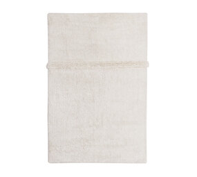 Lorena Canals Tapis Woolable Tundra en laine, motif mouton blanc, 170 x 240 cm
