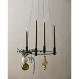 Nordal Irona candlestick black - 46141