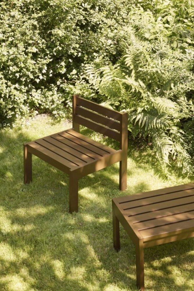 Hubsch Fauteuil de jardin Haus marron Hubsch Fauteuil de jardin Haus marron