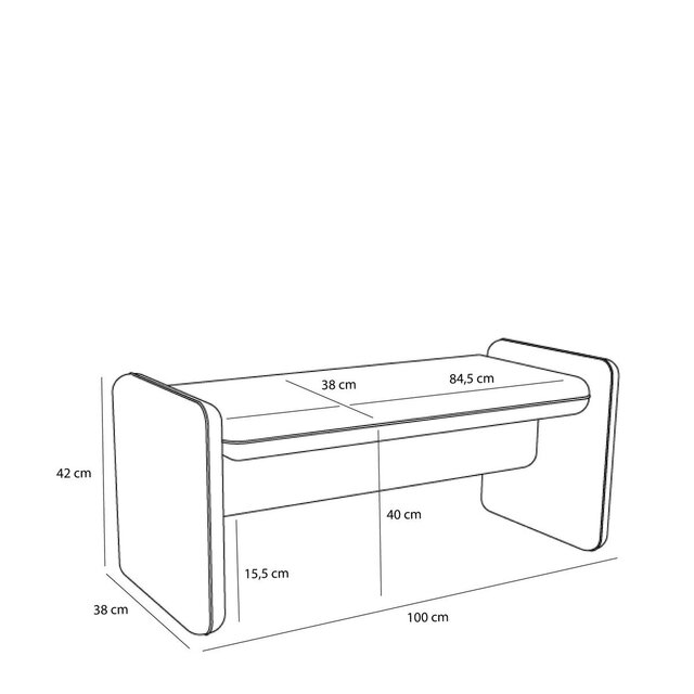 Hubsch Gut Bank blau Hubsch Gut Bank blau