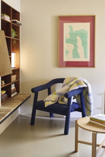 Hubsch Ouli loungestol mörkblå Hubsch Ouli loungestol mörkblå