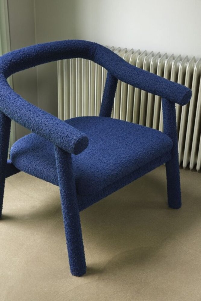 Hubsch Ouli loungestol mörkblå Hubsch Ouli loungestol mörkblå