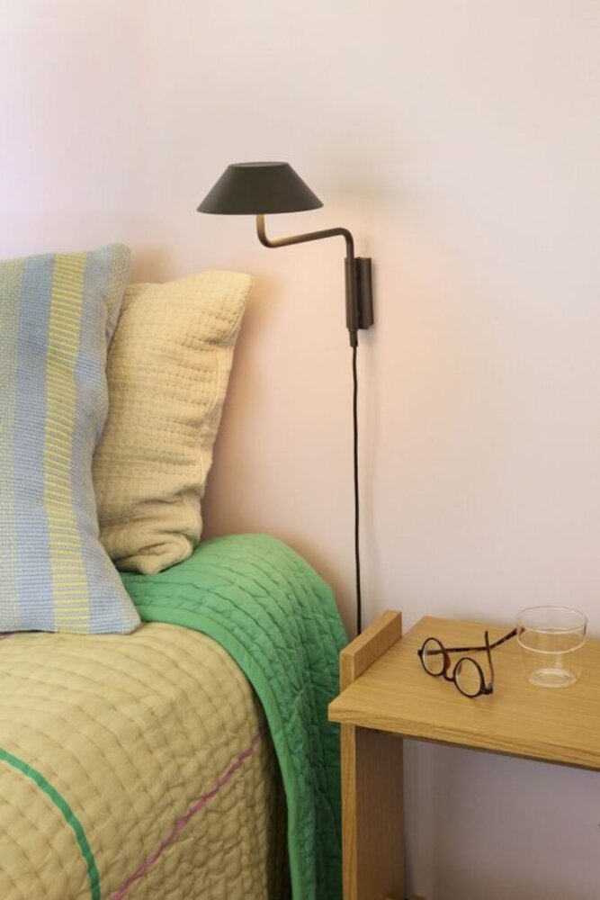 Hubsch Cover wandlamp zwart Hubsch Cover wandlamp zwart