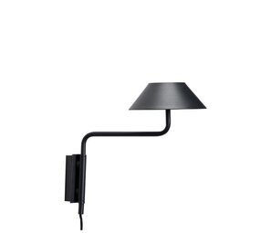 Hubsch Cover wandlamp zwart Hubsch Cover wandlamp zwart