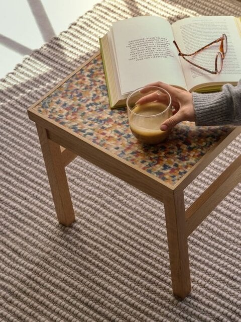 Hubsch Mesa auxiliar Confetti multicolor Hubsch Mesa auxiliar Confetti multicolor