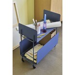 Hubsch Carrello Ays blu scuro Hubsch Carrello Ays blu scuro
