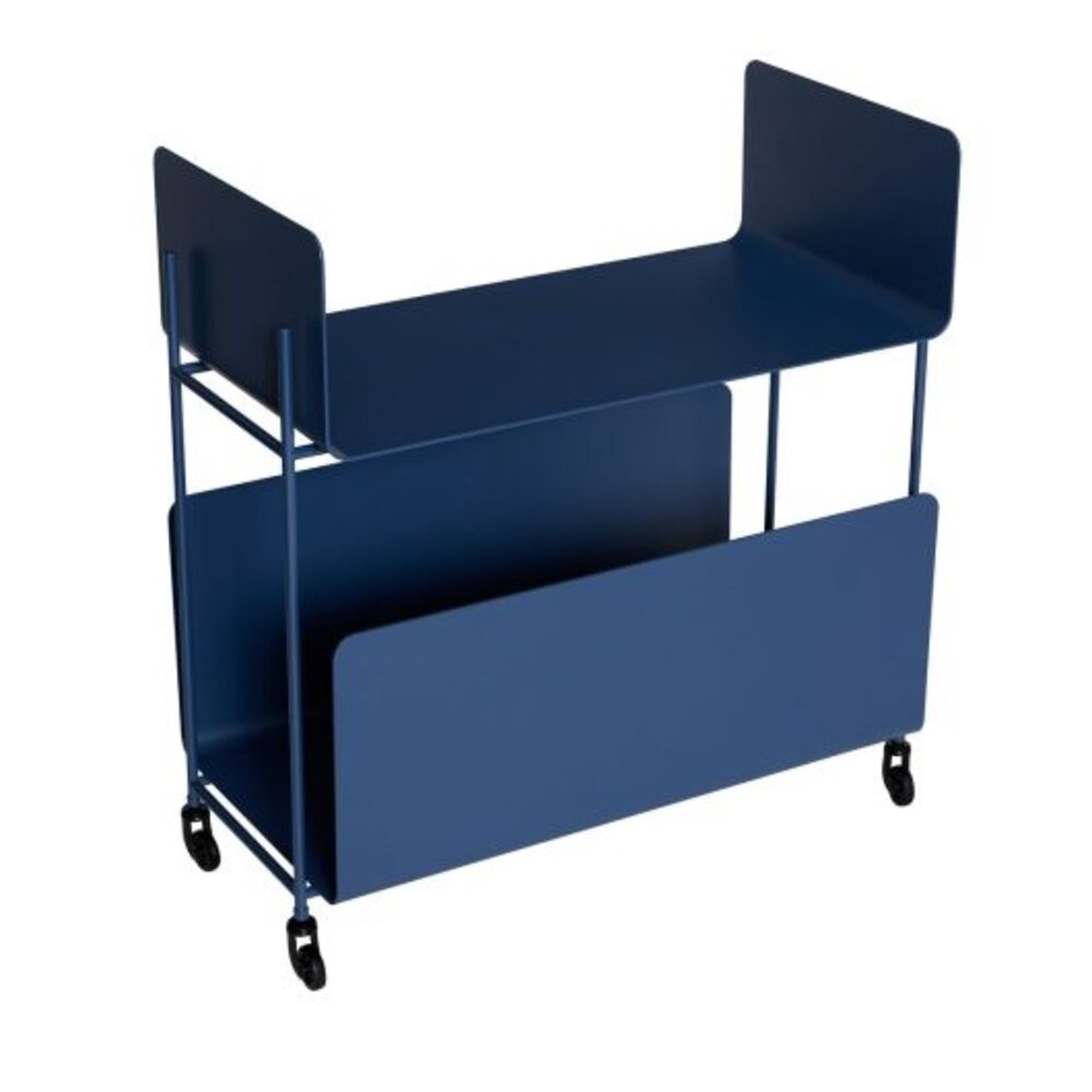 Hubsch Carrello Ays blu scuro Hubsch Carrello Ays blu scuro