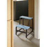 Hubsch Step kruk blauw/bruin Hubsch Step kruk blauw/bruin