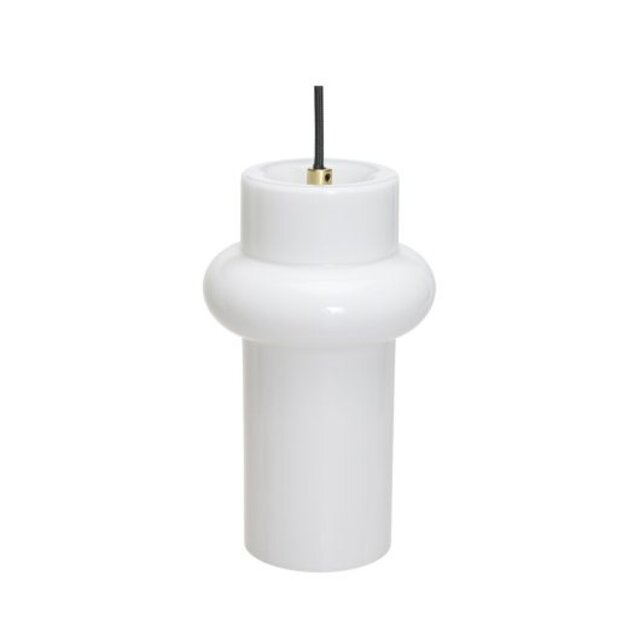 Hubsch Lampada a sospensione Pilule bianca lucida Hubsch Lampada a sospensione Pilule bianca lucida